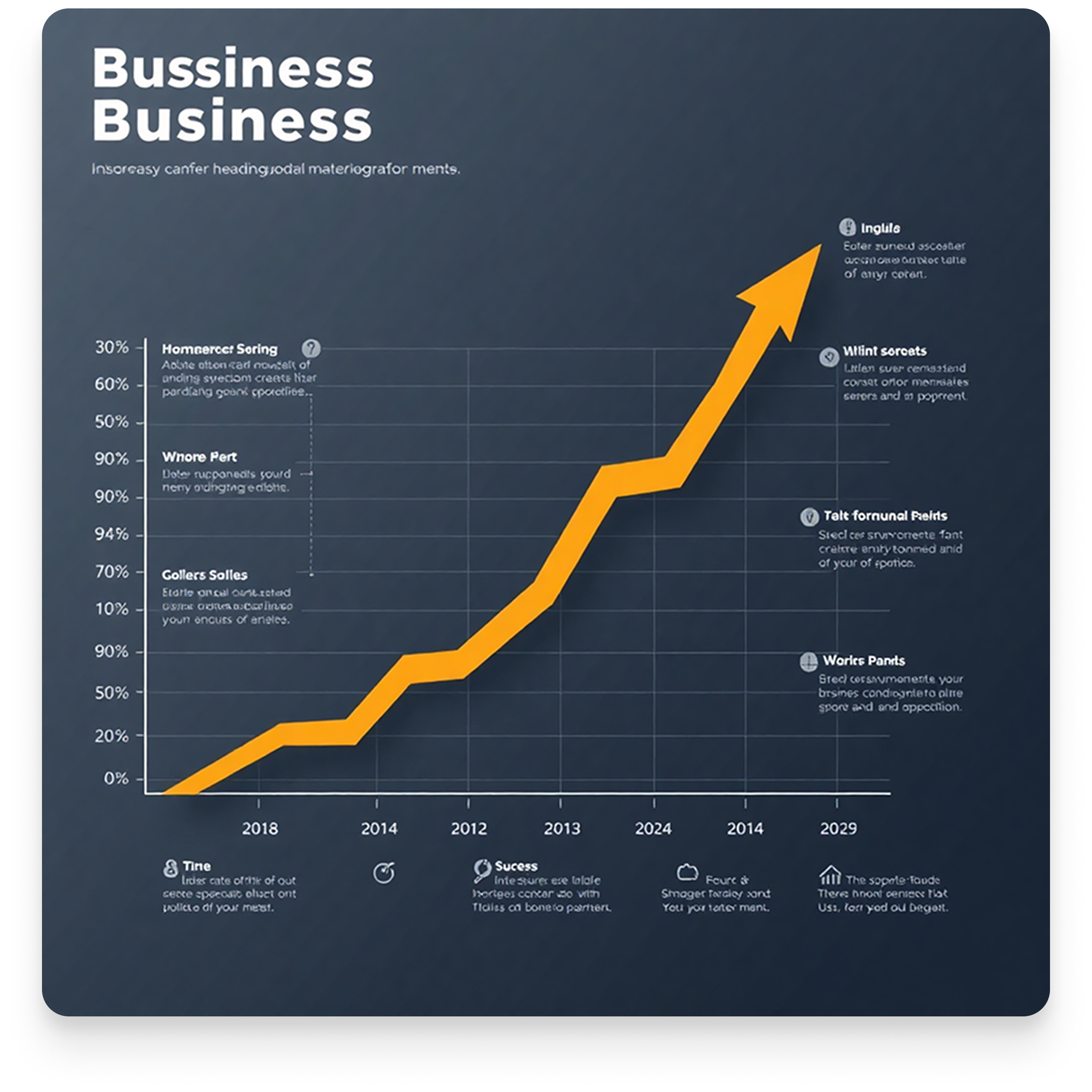 Graph showing business growth